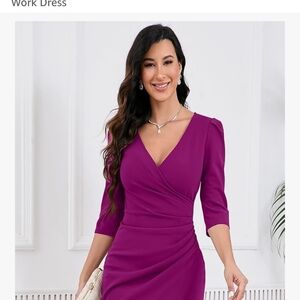 Elegant Purple Women's Dress